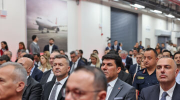 Başkan Yardımcısı Mustafa Özdamar’la birlikte Turkish Cargo Çukurova Kargo Tesisi açılış törenine katıldı.