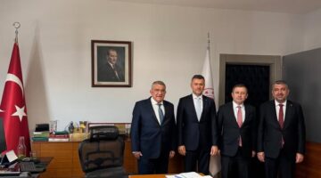 Mersin heyetinden, İç Ticaret Genel Müdürü Adem Başar’a ziyaret