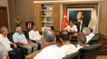 PAZARCILAR ESNAF ODASINDAN BAŞKAN YILDIZ’A ZİYARET