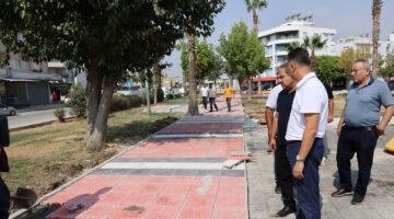 Başkan V. Şener Yenilenen Barış Parkında İncelemelerde Bulundu