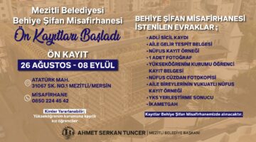MEZİTLİ BELEDİYESİ’NDEN ÜNİVERSİTE ÖĞRENCİLERİNE MÜJDE: