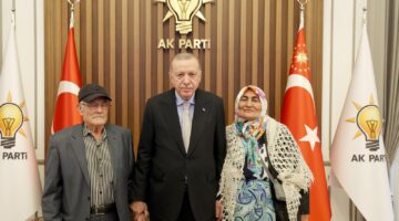 Cumhurbaşkanı Erdoğan, Şehit Ailesini Kabul Etti.