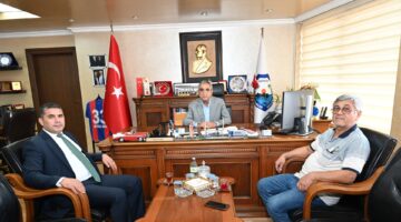 SGK İl Müdürü Koç, Başkan Sarı’yı ziyaret etti.