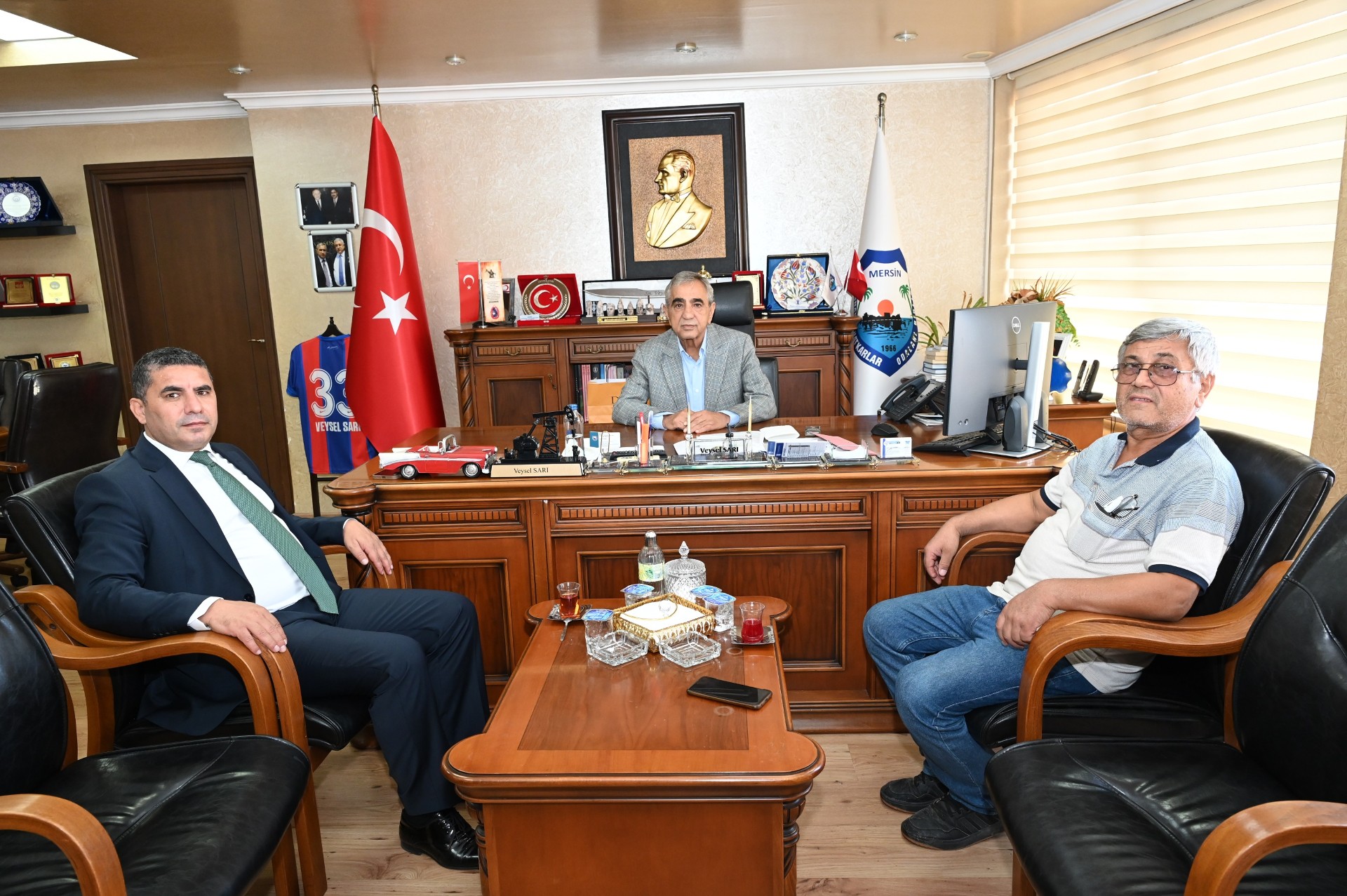 SGK İl Müdürü Koç, Başkan Sarı’yı ziyaret etti.