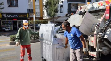 TOROSLAR BELEDİYESİ YIPRANAN ÇÖP KONTEYNERLERİNİ GERİ KAZANIYOR