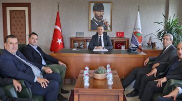 (MTSO) Yönetim Kurulu Başkanı Hakan Sefa Çakır’ı ziyaret eti.