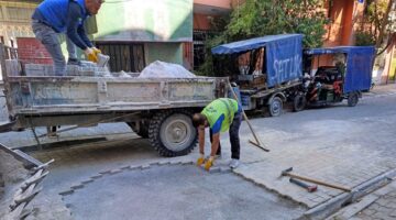 AKDENİZ’DE SOKAK YENİLEME ÇALIŞMALARI DEVAM EDİYOR